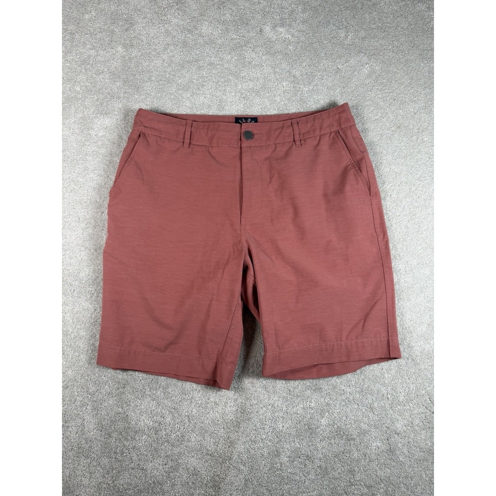 FAHERTY Pink Men's All Day Chino Shorts Stretch Cotton Blend Sz 32 Inseam 9"